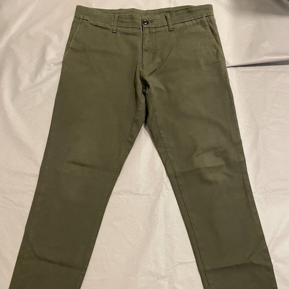 CARHARTT WIP "SID PANT" OLIVE GREEN SZ. 32x32